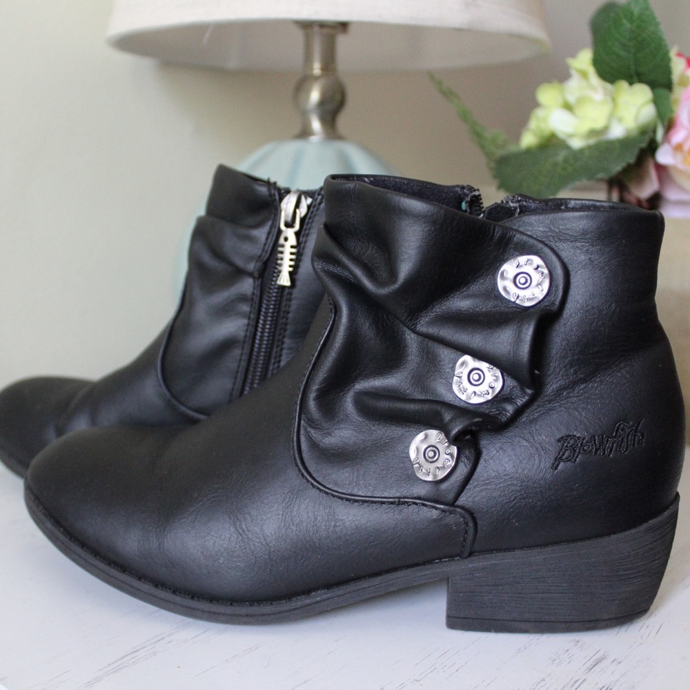Black Kids Blowfish Booties